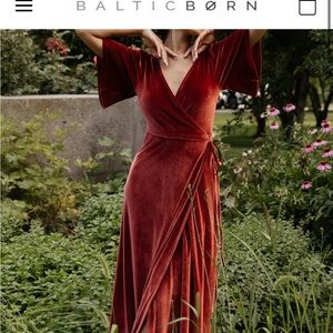 Baltic Born Velvet wrap dress